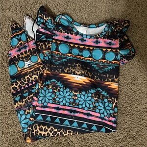 Colorful Patterned Kids Shirt
